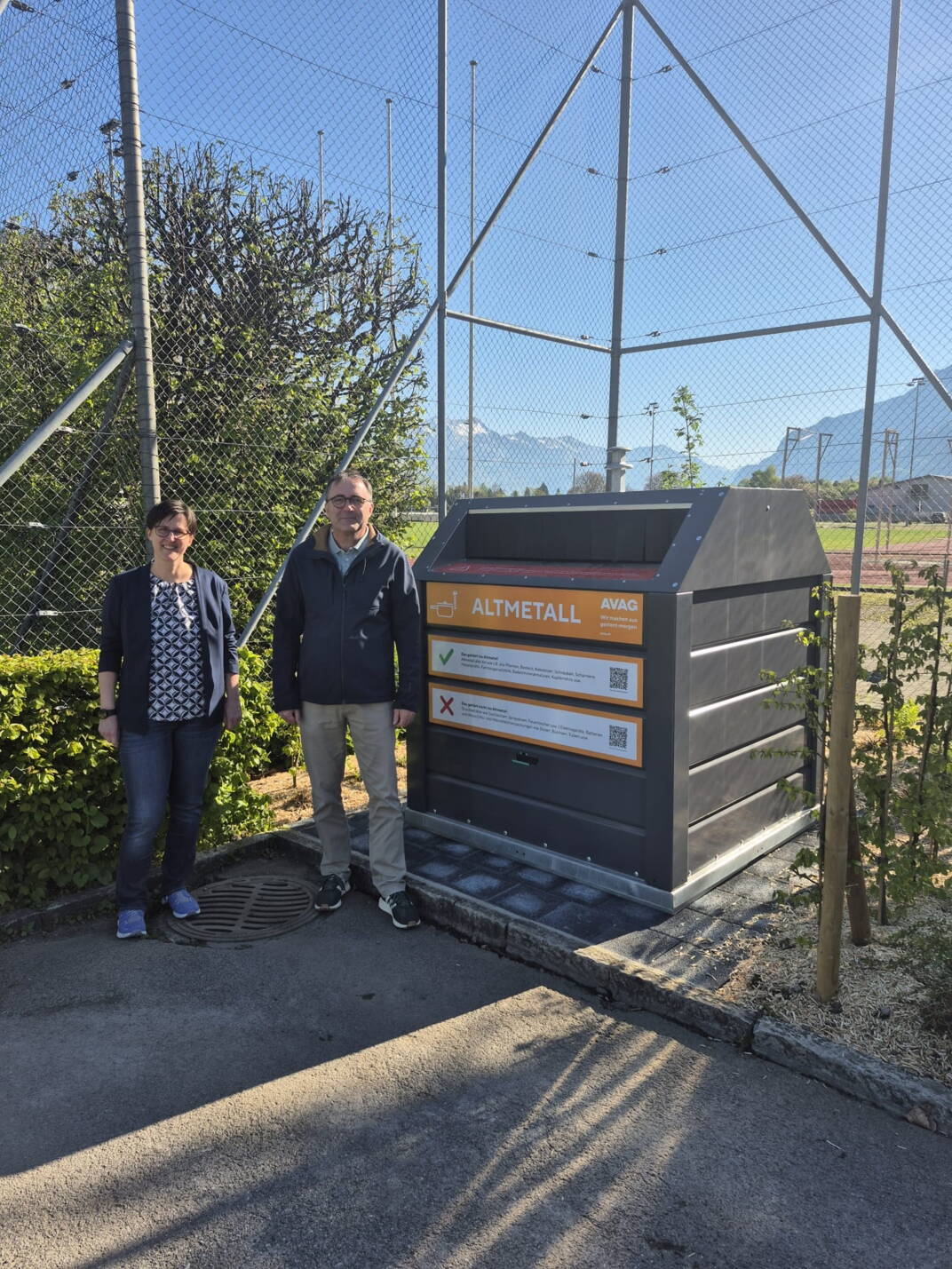 Sammelbehälter für Altmetall - Standort Obere Bönigstrasse